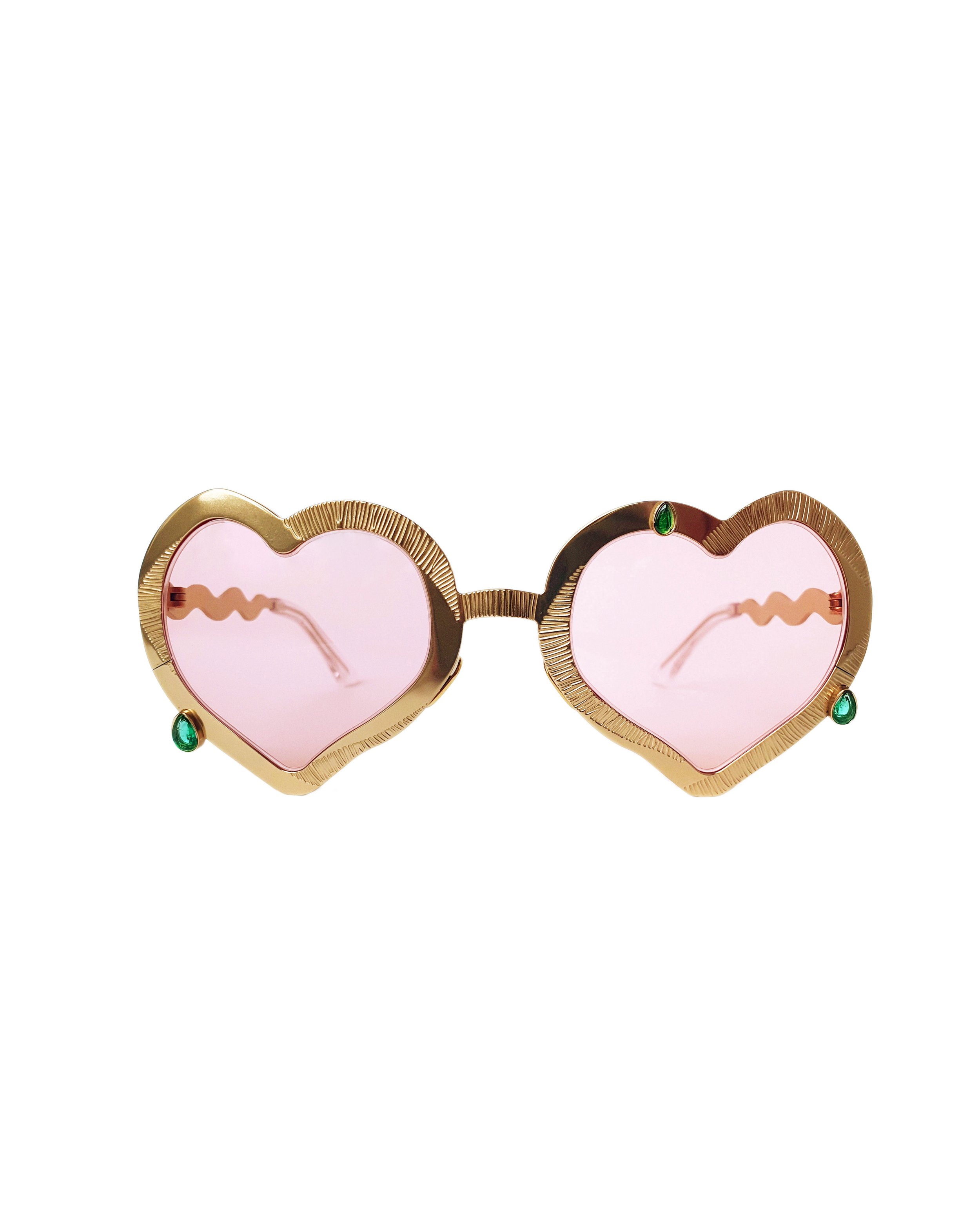 FDL Editions 'Emerald Teardrops Ribbon Hearts' — Francis de Lara